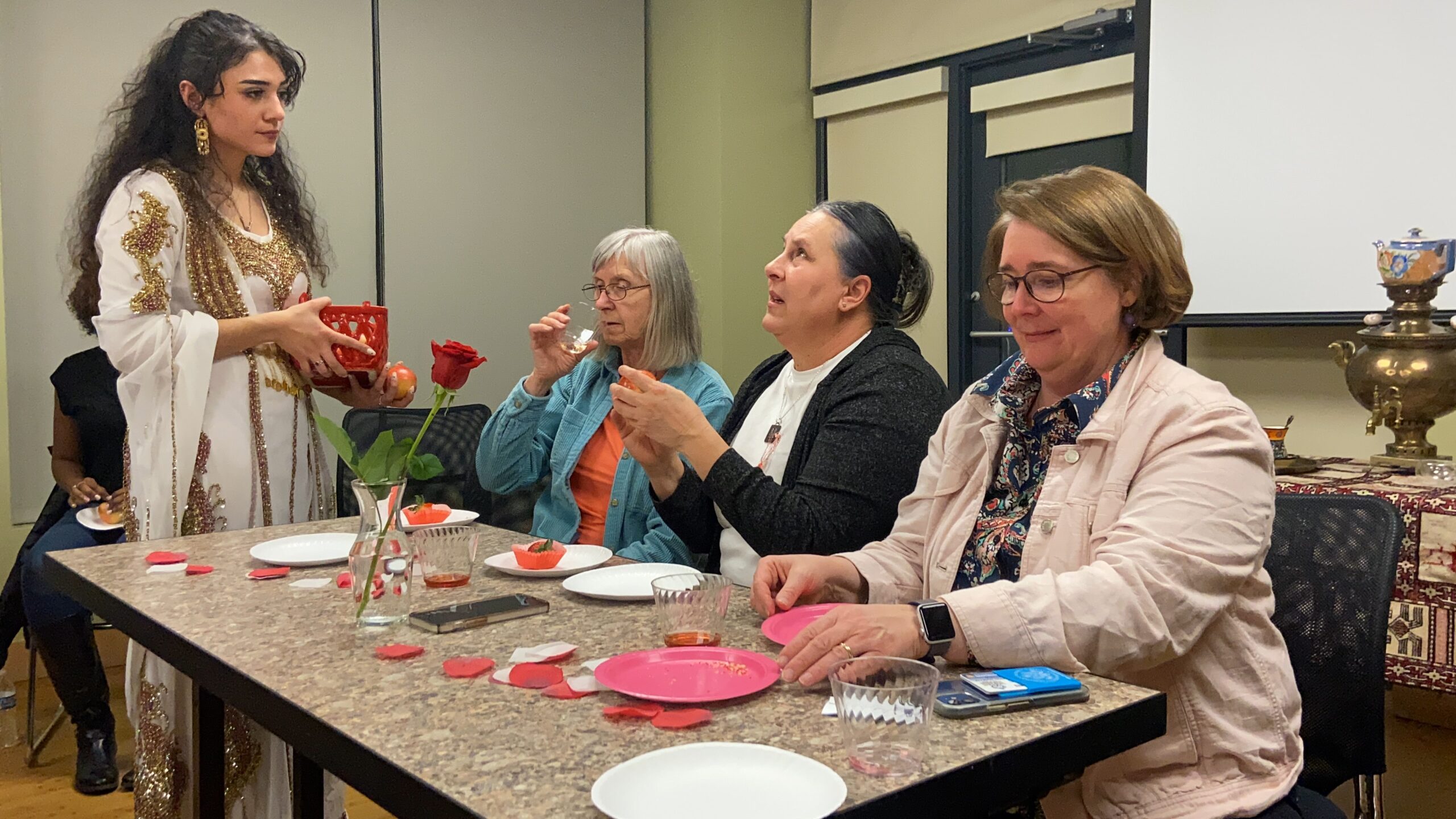 group of women at table