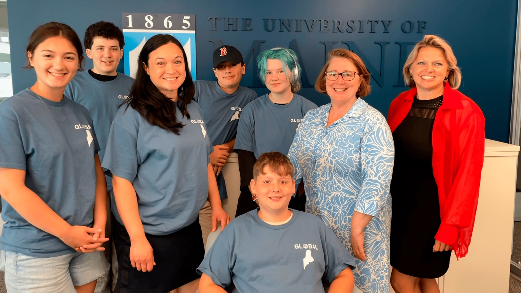 global students group photo at university of maine